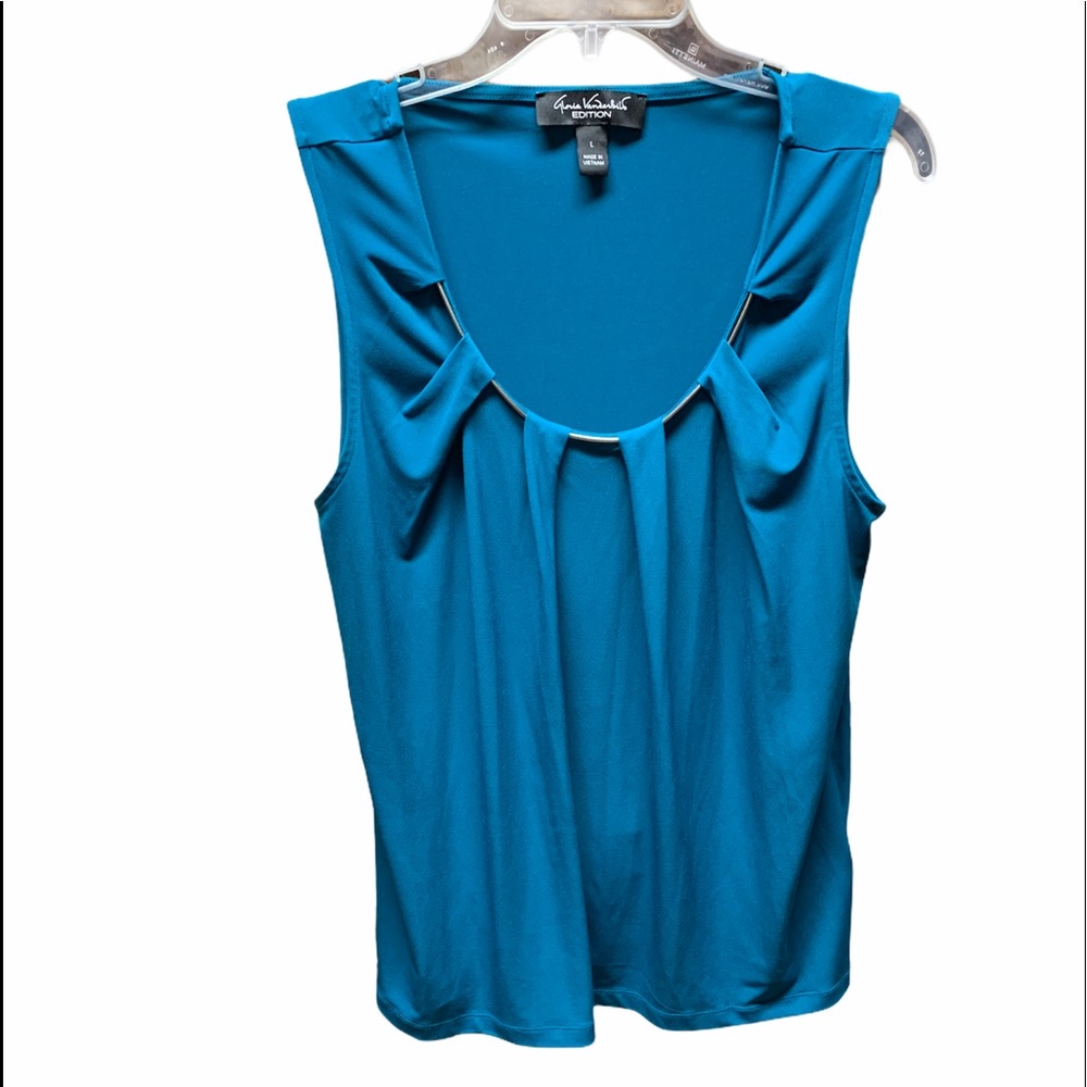 Teal Gloria Vanderbilt blouse
